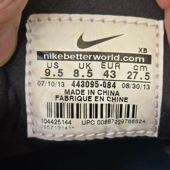 Nike SB Skateboarding Mens 9.5 Stefan Janoski Mid Suede Black Blue Sneakers